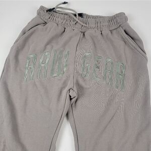 Rawgear Spellout Joggers Athletic Sweatpants Streetwear Mens Medium